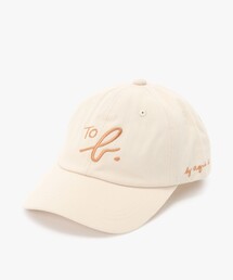 To b. by agnes b. | "To b." ビッグロゴ 刺繍 キャップ(キャップ)
