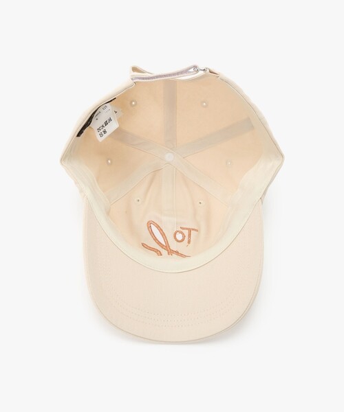 To b. by agnes b.（トゥービーバイアニエスベー）の「"To b." ビッグロゴ 刺繍 キャップ（キャップ・レディース・ホワイト系その他・FREE）」の4枚目の写真