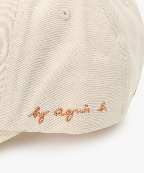 To b. by agnes b.（トゥービーバイアニエスベー）の「"To b." ビッグロゴ 刺繍 キャップ（キャップ・レディース・ホワイト系その他・FREE）」の6枚目の写真