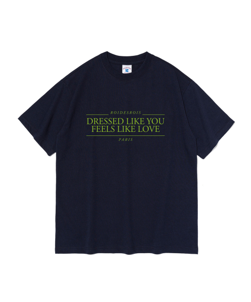 ROIDESROIS(ロワデロワ)の「ライクユー レタリング オーバーサイズ 半袖Tシャツ (ネイビー)(Tシャツ/カットソー・レディース・その他・S/M/L/2XL/XL)」の1枚目の写真