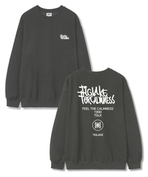 エクストラオーバーフィット裏毛スウェットTシャツダークグレー