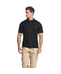 CQR（シーキューアール）の「アウトドアカラー半袖Tシャツブラック（ポロシャツ）」