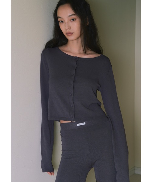 kiehtova（キエトヴァ）の「【kiehtova】SOFT TOUCH KNIT CAPRI PANTS/ソフトタッチニットカプリパンツ（その他パンツ・レディース・ダークグレー/ブラック/ベージュ・FREE）」の5枚目の写真