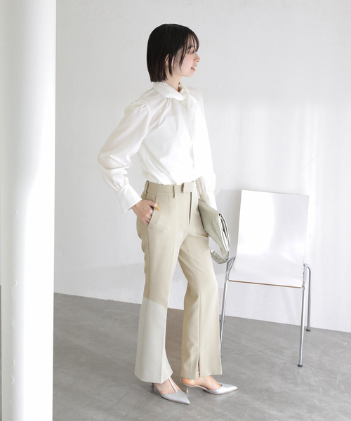 La TOTALITE(ラトータリテ)の「【洗える】ボータイ2WAYブラウス(シャツ/ブラウス・レディース・ネイビー/ホワイト・FREE)」の17枚目の写真