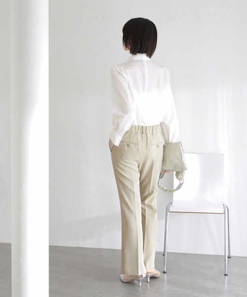 La TOTALITE(ラトータリテ)の「【洗える】ボータイ2WAYブラウス(シャツ/ブラウス・レディース・ネイビー/ホワイト・FREE)」の18枚目の写真