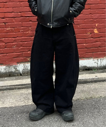 TEXX（テックス）の「TX304 カーブドバギーバルーンデニム（ブラック）（デニムパンツ）」