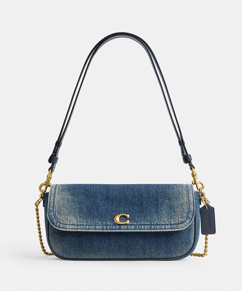 COACH(コーチ)の「ブルック フラップ チェーン バッグ・ラブド デニム(ショルダーバッグ・レディース・ブルー系その他・ONE)」の11枚目の写真