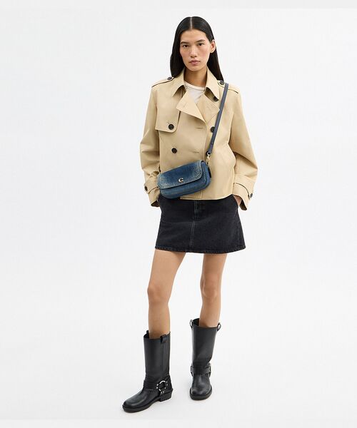 COACH(コーチ)の「ブルック フラップ チェーン バッグ・ラブド デニム(ショルダーバッグ・レディース・ブルー系その他・ONE)」の7枚目の写真