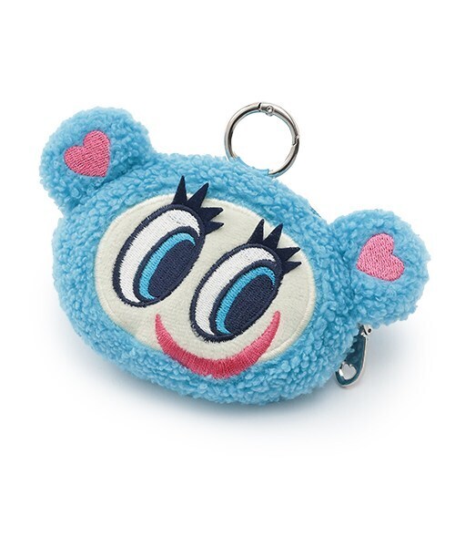 ナルミヤキャラクターズ(ナルミヤキャラクターズ)の「もこもこミニポーチ【ナカムラくん】【ミントくん】(その他小物・レディース・サックスブルー/ブルー・F)」の2枚目の写真