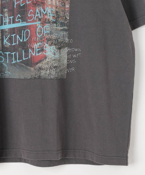 PBLIM(ページボーイリム)の「《UNISEX》ポスターフォトTシャツ フォトプリント / ルーズシルエット(Tシャツ/カットソー・レディース・オフホワイト/チャコールグレー・MEDIUM/LARGE)」の13枚目の写真