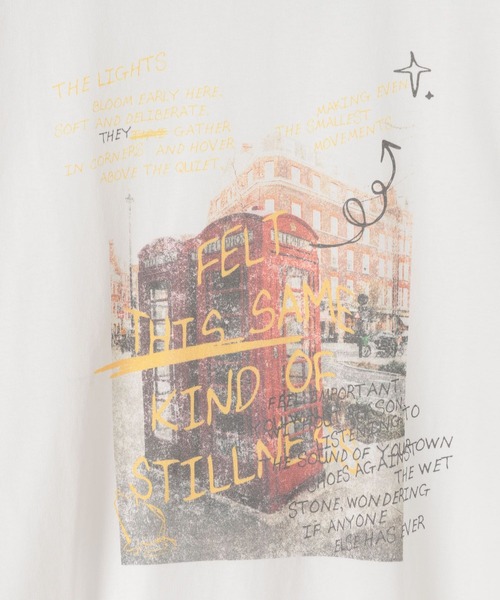 PBLIM(ページボーイリム)の「《UNISEX》ポスターフォトTシャツ フォトプリント / ルーズシルエット(Tシャツ/カットソー・レディース・オフホワイト/チャコールグレー・MEDIUM/LARGE)」の8枚目の写真