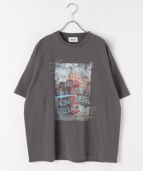 PBLIM(ページボーイリム)の「《UNISEX》ポスターフォトTシャツ フォトプリント / ルーズシルエット(Tシャツ/カットソー・レディース・オフホワイト/チャコールグレー・MEDIUM/LARGE)」の17枚目の写真