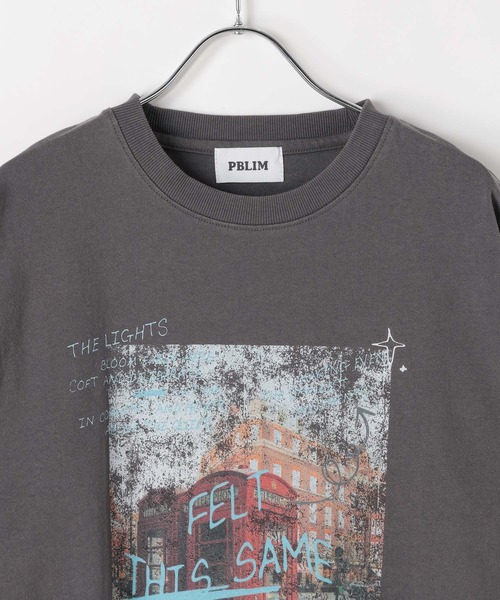 PBLIM(ページボーイリム)の「《UNISEX》ポスターフォトTシャツ フォトプリント / ルーズシルエット(Tシャツ/カットソー・レディース・オフホワイト/チャコールグレー・MEDIUM/LARGE)」の15枚目の写真