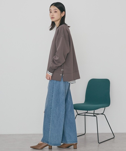 AMERICAN HOLIC（アメリカンホリック）の「サイドドットポンチプルオーバー（スウェット・レディース・ブルー/ブラウン/ブラック/グレー系その他・L/M）」の13枚目の写真