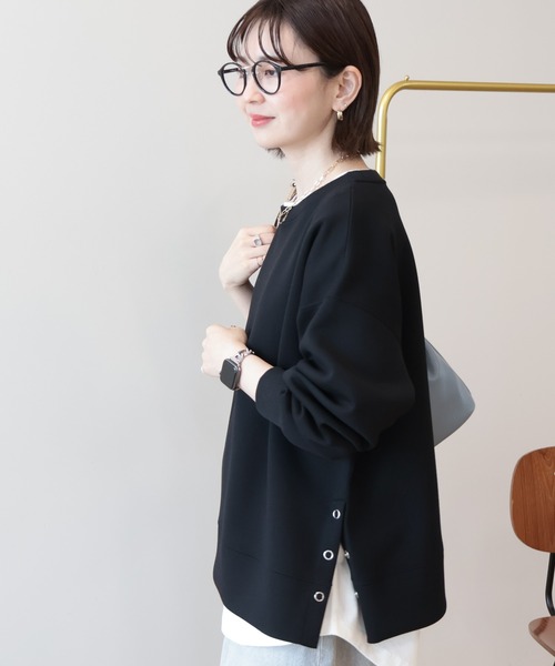 AMERICAN HOLIC（アメリカンホリック）の「サイドドットポンチプルオーバー（スウェット・レディース・ブルー/ブラウン/ブラック/グレー系その他・L/M）」の16枚目の写真