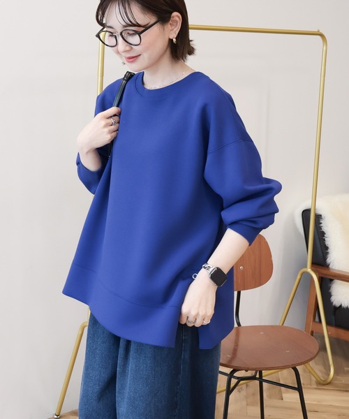 AMERICAN HOLIC（アメリカンホリック）の「サイドドットポンチプルオーバー（スウェット・レディース・ブルー/ブラウン/ブラック/グレー系その他・L/M）」の11枚目の写真