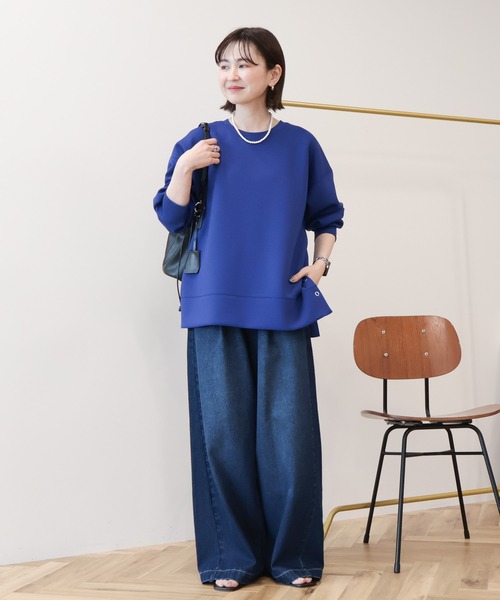 AMERICAN HOLIC（アメリカンホリック）の「サイドドットポンチプルオーバー（スウェット・レディース・ブルー/ブラウン/ブラック/グレー系その他・L/M）」の9枚目の写真