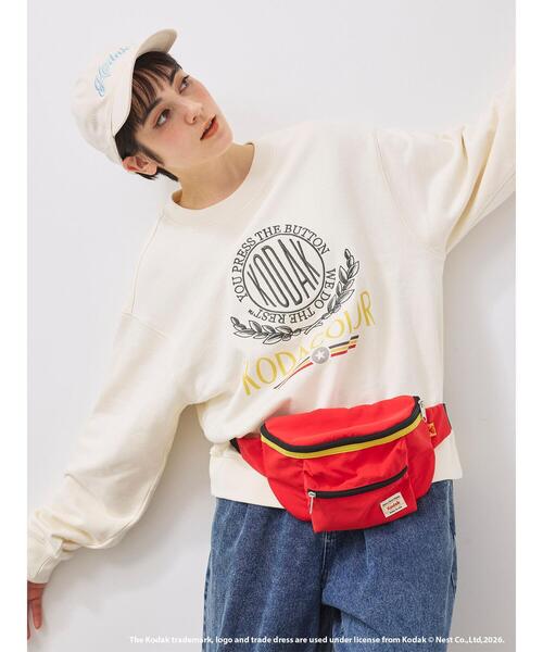 KODAK(コダック)の「【KODAK】ウエストポーチ(ハンドバッグ・レディース・ブラック/レッド・F)」の5枚目の写真