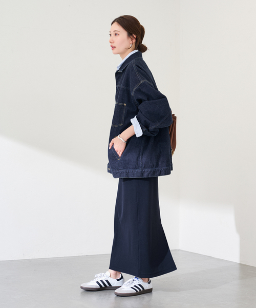 FRAMeWORK(フレームワーク)の「≪追加≫エクストララージデニムジャケット 2(デニムジャケット・レディース・グレー/ネイビー・FREE)」の21枚目の写真