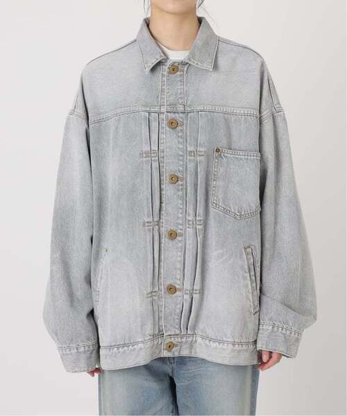 FRAMeWORK(フレームワーク)の「≪追加≫エクストララージデニムジャケット 2(デニムジャケット・レディース・グレー/ネイビー・FREE)」の17枚目の写真