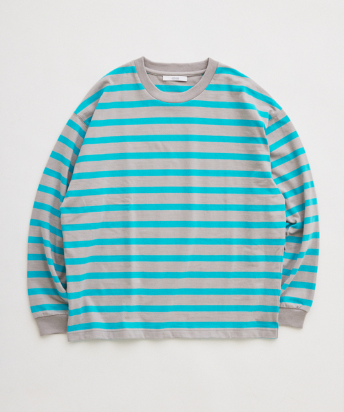 JOURNAL STANDARD relume(ジャーナルスタンダード レリューム)の「ラグビー ボーダー ロンT(Tシャツ/カットソー・メンズ・グレー/イエロー/ネイビー・LARGE/MEDIUM)」の2枚目の写真