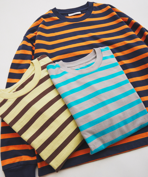 JOURNAL STANDARD relume(ジャーナルスタンダード レリューム)の「ラグビー ボーダー ロンT(Tシャツ/カットソー・メンズ・グレー/イエロー/ネイビー・LARGE/MEDIUM)」の5枚目の写真