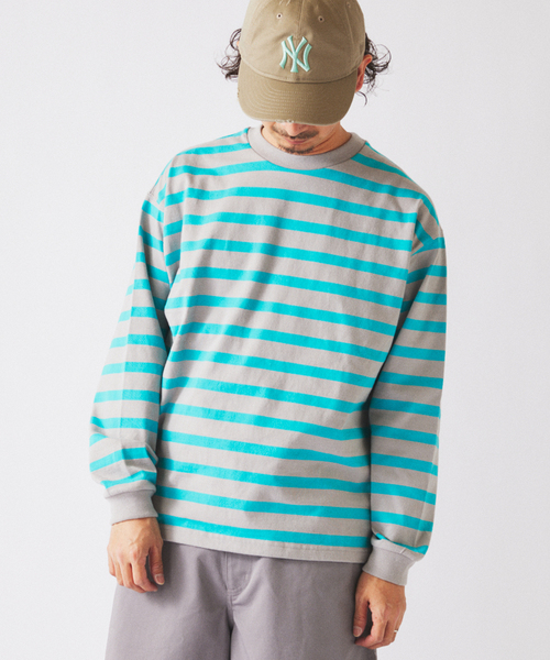 JOURNAL STANDARD relume(ジャーナルスタンダード レリューム)の「ラグビー ボーダー ロンT(Tシャツ/カットソー・メンズ・グレー/イエロー/ネイビー・LARGE/MEDIUM)」の14枚目の写真