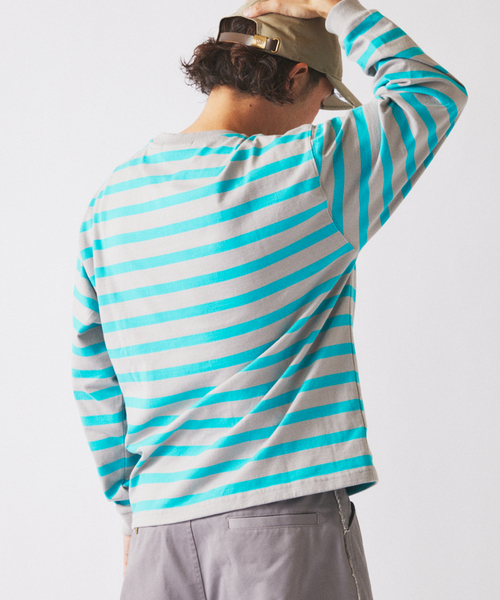 JOURNAL STANDARD relume(ジャーナルスタンダード レリューム)の「ラグビー ボーダー ロンT(Tシャツ/カットソー・メンズ・グレー/イエロー/ネイビー・LARGE/MEDIUM)」の15枚目の写真