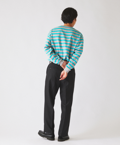 JOURNAL STANDARD relume(ジャーナルスタンダード レリューム)の「ラグビー ボーダー ロンT(Tシャツ/カットソー・メンズ・グレー/イエロー/ネイビー・LARGE/MEDIUM)」の17枚目の写真