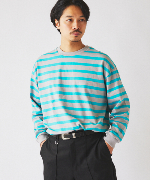 JOURNAL STANDARD relume(ジャーナルスタンダード レリューム)の「ラグビー ボーダー ロンT(Tシャツ/カットソー・メンズ・グレー/イエロー/ネイビー・LARGE/MEDIUM)」の18枚目の写真