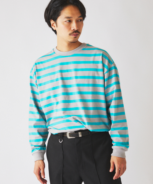 JOURNAL STANDARD relume(ジャーナルスタンダード レリューム)の「ラグビー ボーダー ロンT(Tシャツ/カットソー・メンズ・グレー/イエロー/ネイビー・LARGE/MEDIUM)」の20枚目の写真