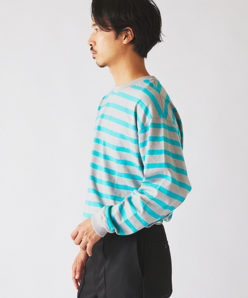 JOURNAL STANDARD relume(ジャーナルスタンダード レリューム)の「ラグビー ボーダー ロンT(Tシャツ/カットソー・メンズ・グレー/イエロー/ネイビー・LARGE/MEDIUM)」の22枚目の写真