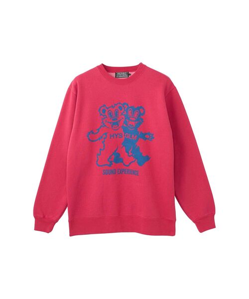 HYSTERIC GLAMOUR（ヒステリックグラマー）の「FIRE BEAR PARTY スウェット（スウェット・メンズ・ピンク/ブルー/ブラック・SMALL/X-LARGE/LARGE/MEDIUM）」の3枚目の写真