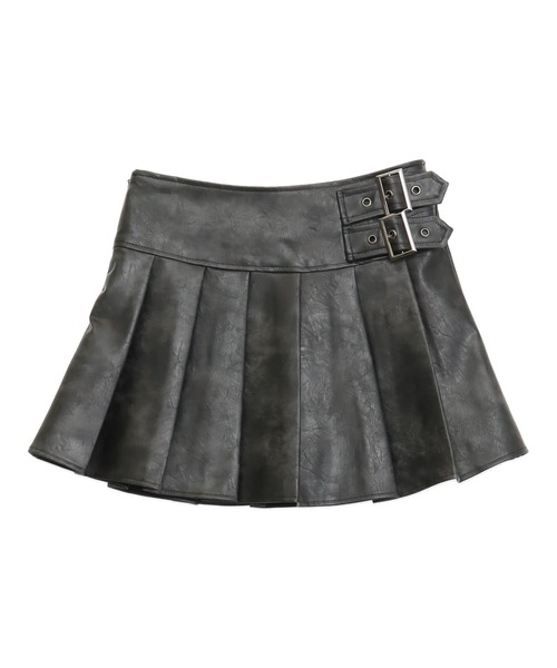 ANAP(アナップ)の「vintage加工 フェイクレザー プリーツ ミニ スカート(スカート・レディース・ブラウン/ブラック・S/M)」の19枚目の写真