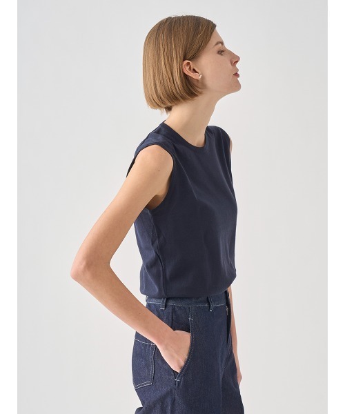 JOHN SMEDLEY(ジョンスメドレー)の「ノースリーブコットンニットプルオーバー(ニット/セーター・レディース・ネイビー・S/M)」の7枚目の写真
