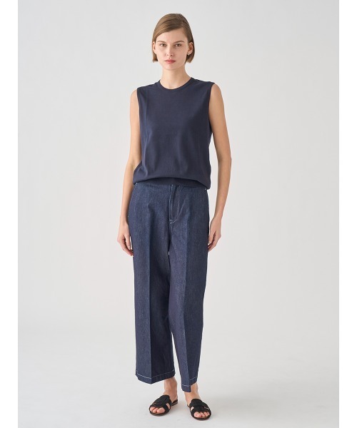 JOHN SMEDLEY(ジョンスメドレー)の「ノースリーブコットンニットプルオーバー(ニット/セーター・レディース・ネイビー・S/M)」の8枚目の写真