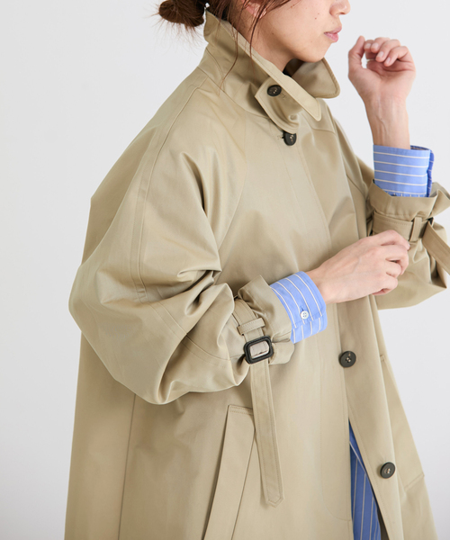 撥水Fly Frontステンカラーコート（ステンカラーコート）｜IENA