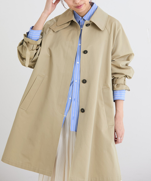 IENA（イエナ）の「撥水Fly Frontステンカラーコート（ステンカラーコート・レディース・ベージュ・38/36）」の13枚目の写真