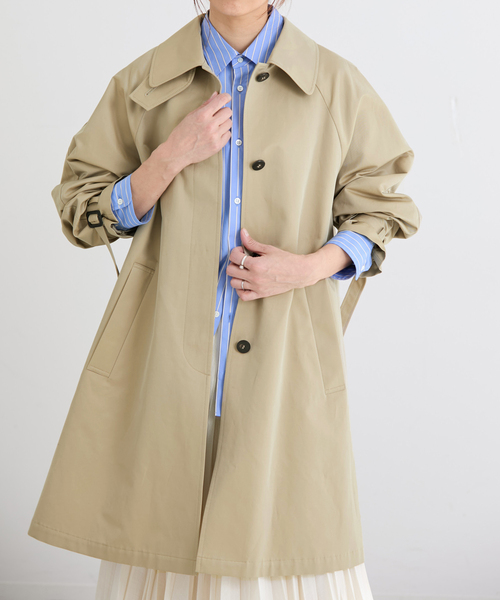 撥水Fly Frontステンカラーコート（ステンカラーコート）｜IENA