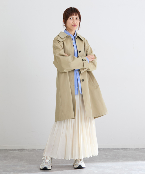 IENA（イエナ）の「撥水Fly Frontステンカラーコート（ステンカラーコート・レディース・ベージュ・38/36）」の17枚目の写真