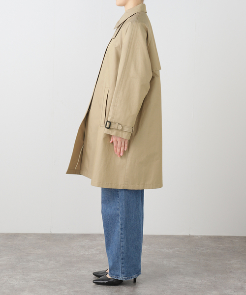 IENA（イエナ）の「撥水Fly Frontステンカラーコート（ステンカラーコート・レディース・ベージュ・38/36）」の2枚目の写真