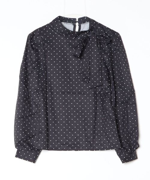 Per sist ence（パーシエンス）の「ドットリボンハイネックブラウス（シャツ/ブラウス・レディース・ブラック/ホワイト・MEDIUM/LARGE/SMALL）」の13枚目の写真