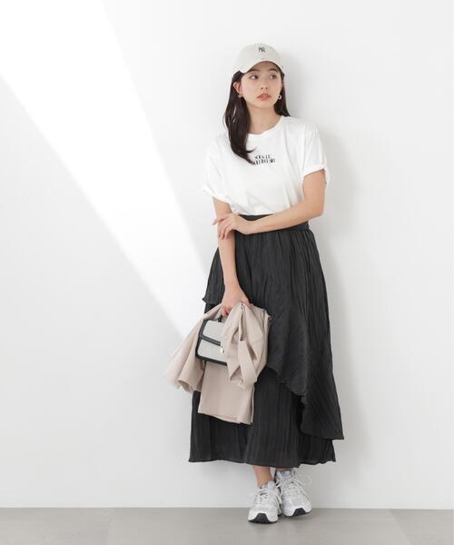 PROPORTION BODY DRESSING(プロポーションボディドレッシング)の「エアリーティアードスカート / 1216120312(スカート・レディース・ベージュ/ブラック・SMALL/P/S/MEDIUM)」の3枚目の写真