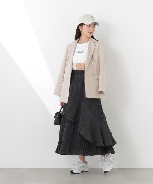 PROPORTION BODY DRESSING(プロポーションボディドレッシング)の「エアリーティアードスカート / 1216120312(スカート・レディース・ベージュ/ブラック・SMALL/P/S/MEDIUM)」の6枚目の写真