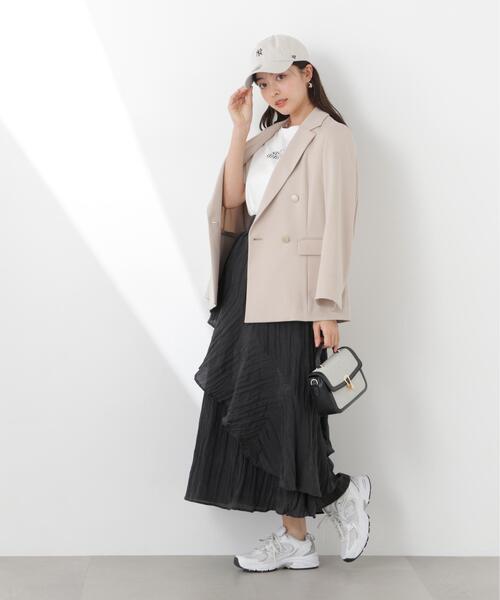 PROPORTION BODY DRESSING(プロポーションボディドレッシング)の「エアリーティアードスカート / 1216120312(スカート・レディース・ベージュ/ブラック・SMALL/P/S/MEDIUM)」の7枚目の写真