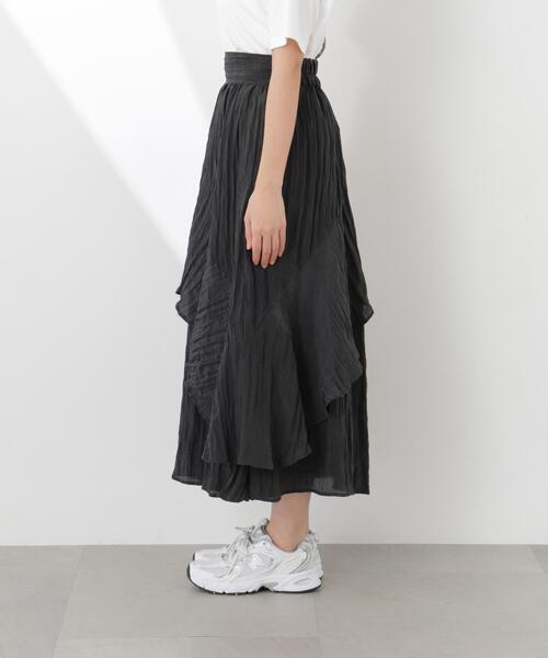 PROPORTION BODY DRESSING(プロポーションボディドレッシング)の「エアリーティアードスカート / 1216120312(スカート・レディース・ベージュ/ブラック・SMALL/P/S/MEDIUM)」の9枚目の写真