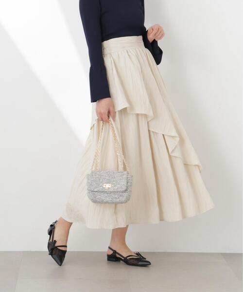 PROPORTION BODY DRESSING(プロポーションボディドレッシング)の「エアリーティアードスカート / 1216120312(スカート・レディース・ベージュ/ブラック・SMALL/P/S/MEDIUM)」の20枚目の写真