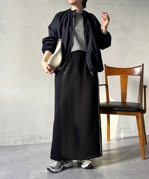 un dix cors(アンディコール)の「ボンディングスカート(スカート・レディース・ブラック/アイボリー/ブルー系その他・FREE)」の19枚目の写真