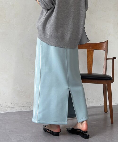 un dix cors(アンディコール)の「ボンディングスカート(スカート・レディース・ブラック/アイボリー/ブルー系その他・FREE)」の15枚目の写真