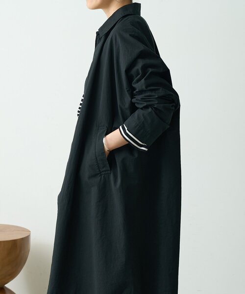 BEARDSLEY（ビアズリー）の「ワイドシャツコート（その他アウター・レディース・ブラック・FREE）」の6枚目の写真